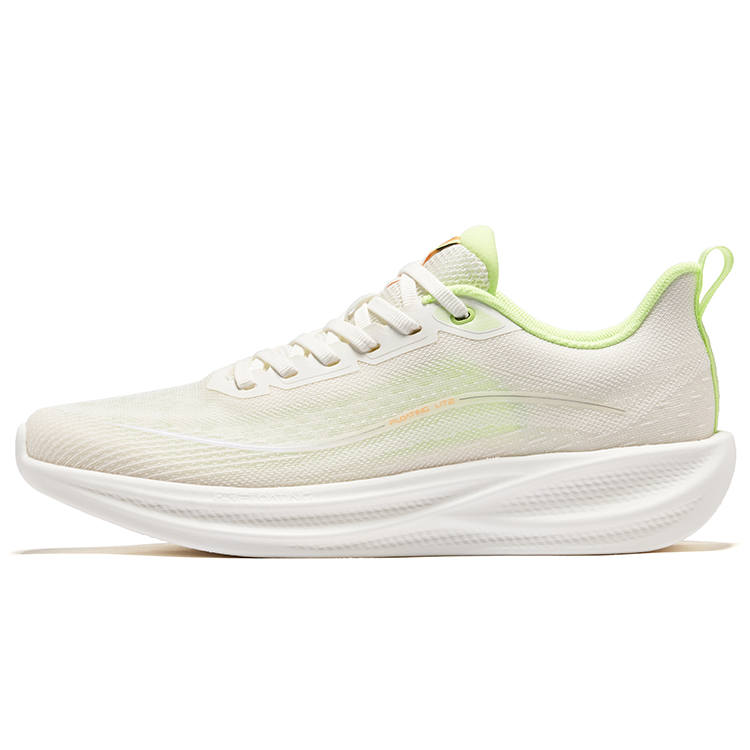 Erke Float On Water 6 Running Shoes Men's Low Top Microcrystal White Fluorescent Sprout Green
