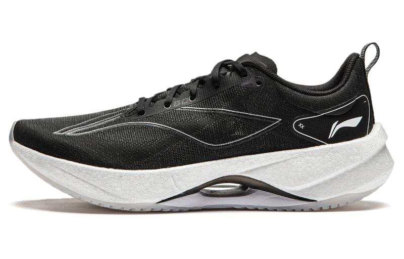 Li-Ning Li Ning Super Light 21 Fabric Low top BOOM Technology Long Distance Running Sprint Running Shoes Women's Black White
