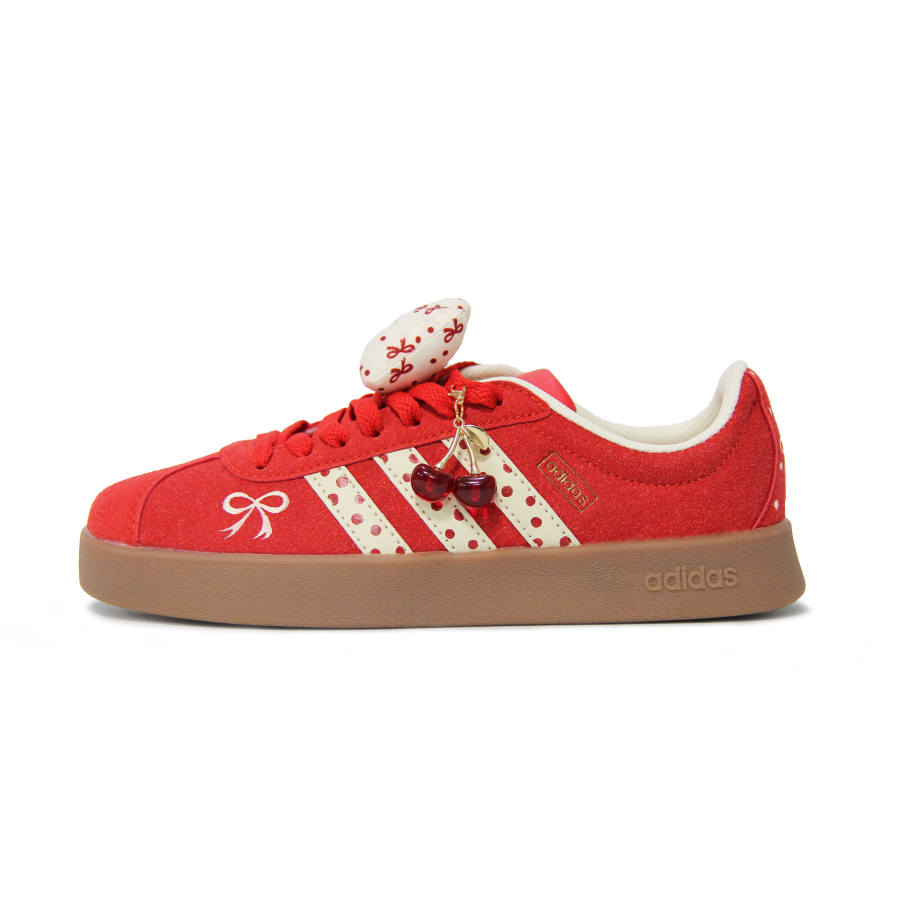 Adidas Adidas Vl Court Classic Walking Planet, Cherry Sweetheart Slip Resistant Abrasion Resistant Low top Skateboard Shoes