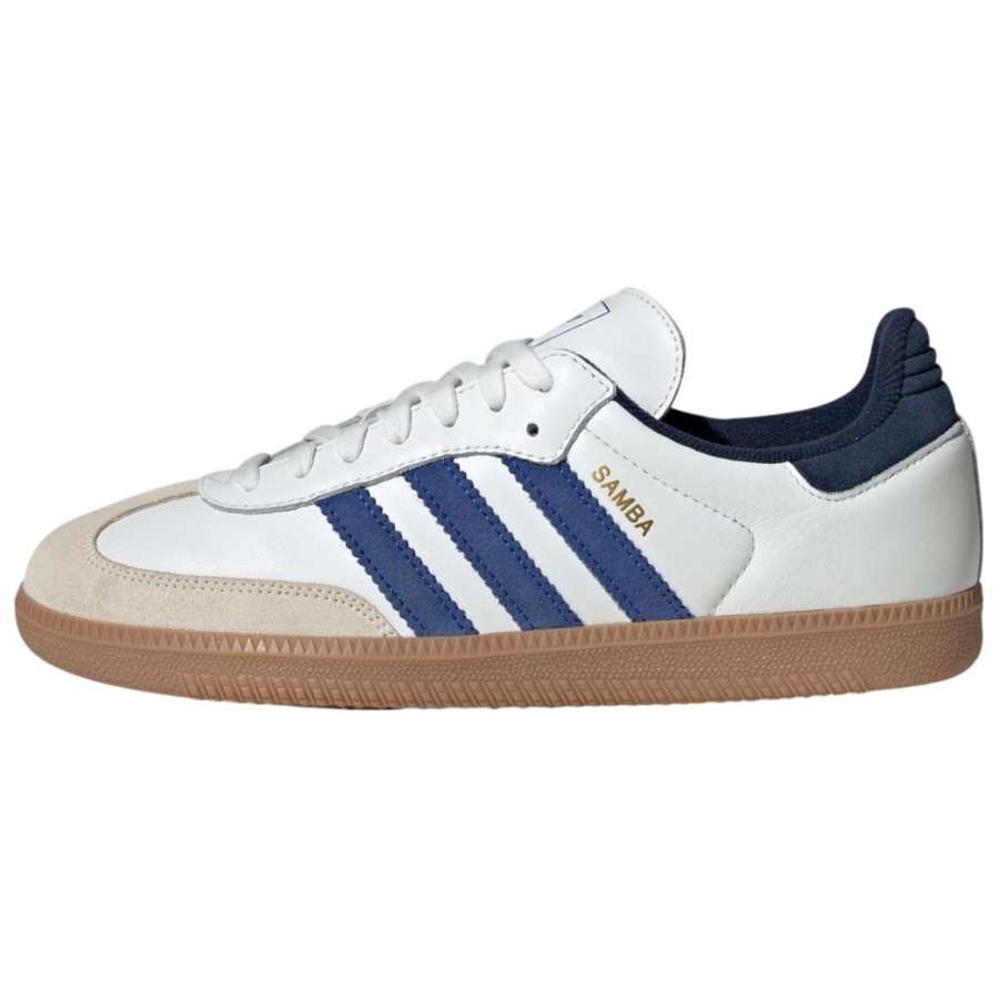 Adidas Originals SAMBA OG Low top Skateboard Shoes Unisex White Blue
