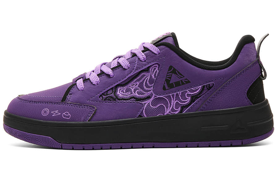 PEAK Taichi National Innovation Speedy Wealth, Purple Destiny, Horse Year Limited Low top Skateboard Shoes Men's Purple