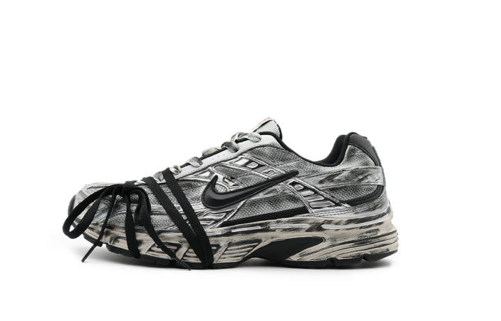 Nike Nike Initiator Cushioning Slip Resistant Abrasion Resistant Breathable Low top Casual Running Shoes Men's Black Silver