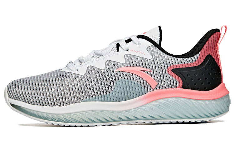 Anta Running Collection Comfortable Lightweight Low top Running Shoes Women's Pink Black White