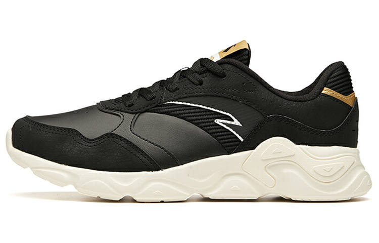 Anta Breathable And Lightweight Low top Running Shoes Men's Black White Fashion