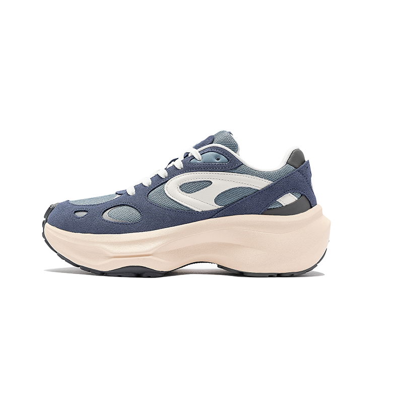 ANTA SNEAKERVERSE Slip Resistant Abrasion Resistant Low top Casual Shoes Men's Light Ink Blue