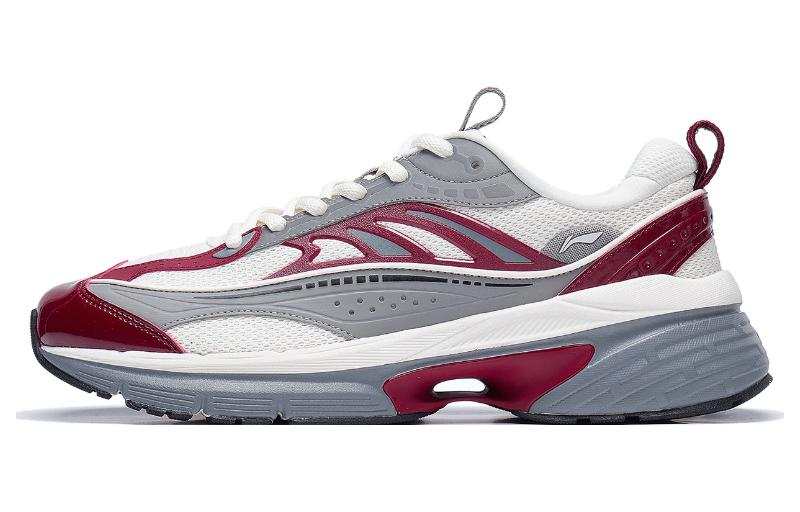 Li-Ning Li Ning Comet LITE Slip Resistant Abrasion Resistant Low top Casual Shoes Men's Gray Red