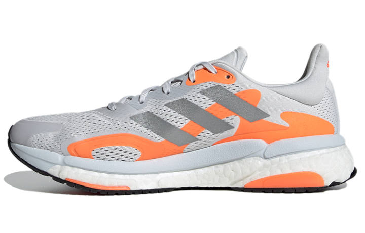 Adidas Adidas Solar Boost 3 Breathable Cushioning Breathable Cushioning Low top Casual Running Shoes Men's Gray Orange