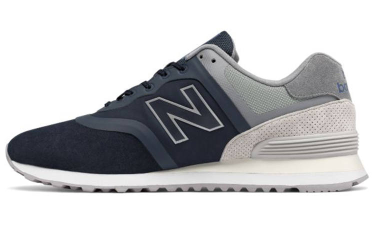 New Balance New Balance NB 574 Artificial Leather Athleisure Low top Running Shoes Men's Blue Gray