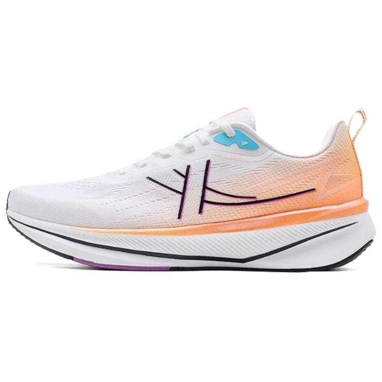 XTEP 6.0 Speed Cushioning Breathable Lightweight Low top Casual City Commuting Running Shoes Men's White Orange