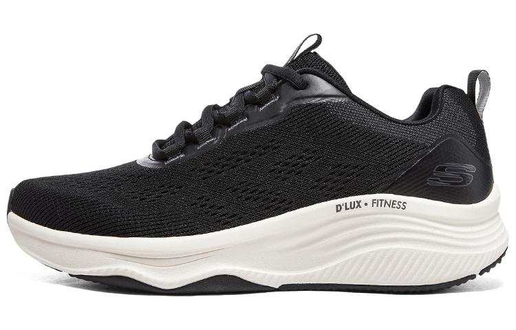 Skechers D'lux Fitness Comfortable Cushioning Abrasion Resistant Low top Running Shoes Men's Black White