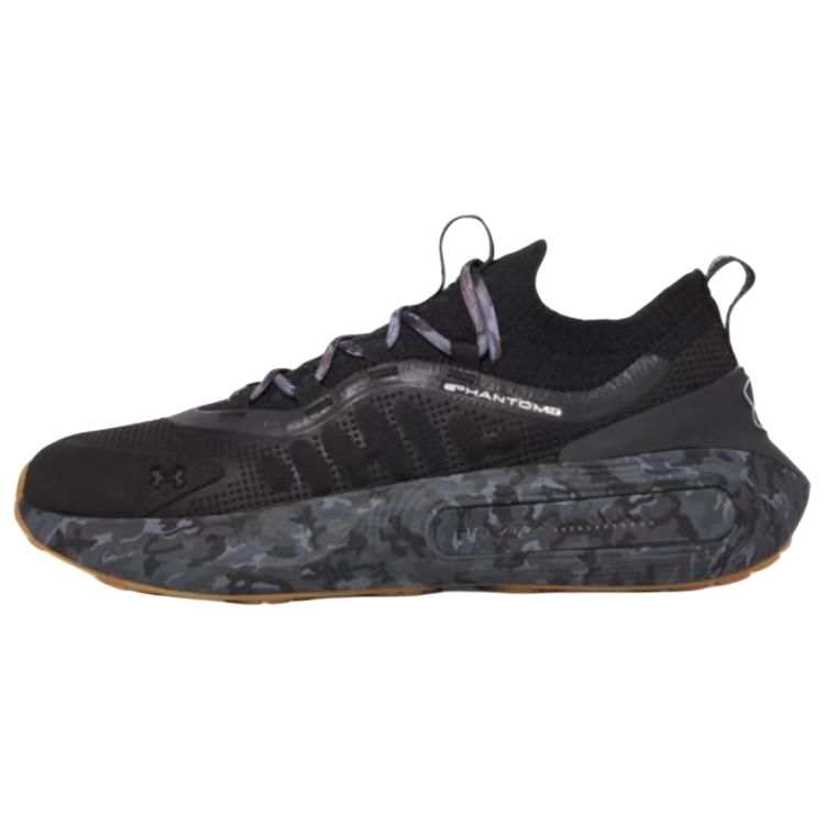 Under Armour Phantom 4 Wear resistant And Waterproof Low top Casual Shoes Unisex Black