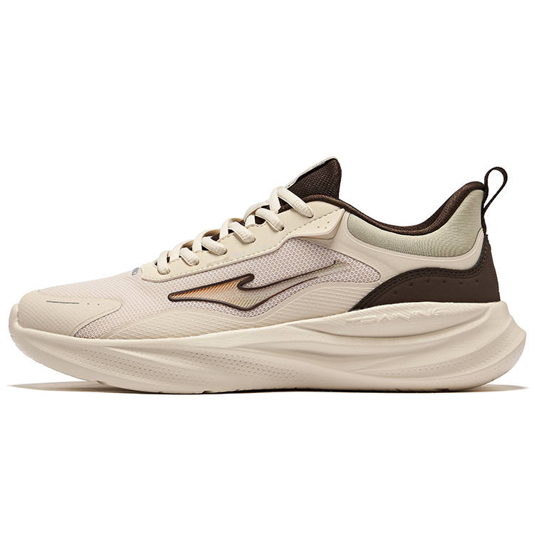 Erke Lingyun Cushioning Breathable Rebound Low top Casual Running Shoes Men's Tea Brown