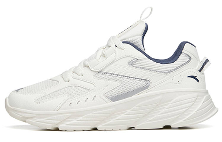 ANTA Running Collection Running Shoes Women's Low Top Ivory White/Silver/New Ink Blue