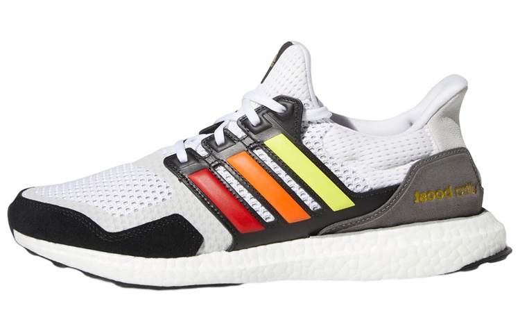 Adidas Adidas ULT Fabric Cushioning Slip Resistant Abrasion Resistant Low top Running Shoes Unisex White