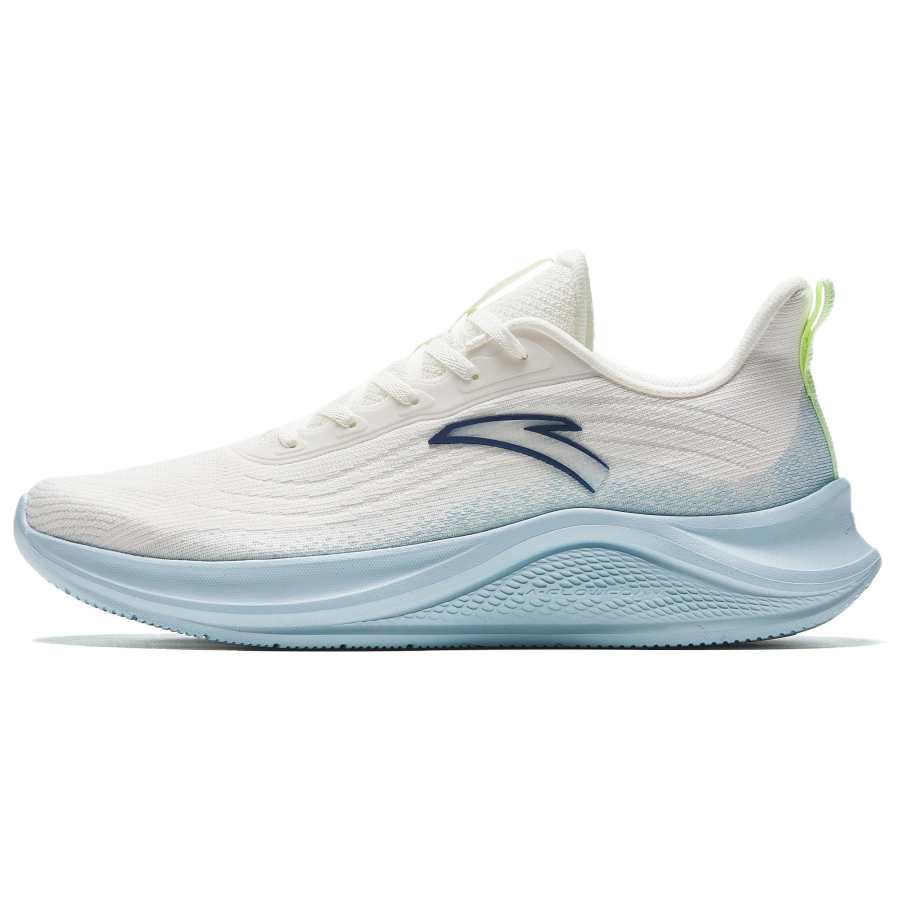 Anta Slip Resistant Abrasion Resistant Low top Casual Running Shoes Women's White Blue