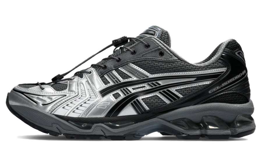 ASICS x Unaffected Gel Kayano 14 Low top Casual Running Shoes Men's Black Silver