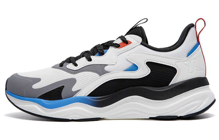 XTEP XTEP Inkjet Running Shoes Men's White Black Gray