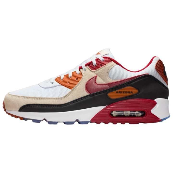 Nike NFL x Nike Air Max 90 Casual Running Shoes Men's White Red Black