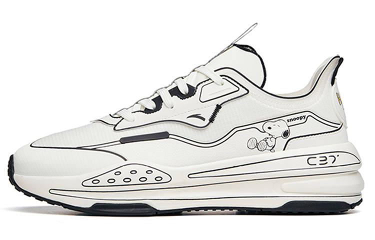 ANTA SNOOPY x Anta C37 Series Comfortable Cushioning Slip Resistant Abrasion Resistant Low top Running Shoes Men's