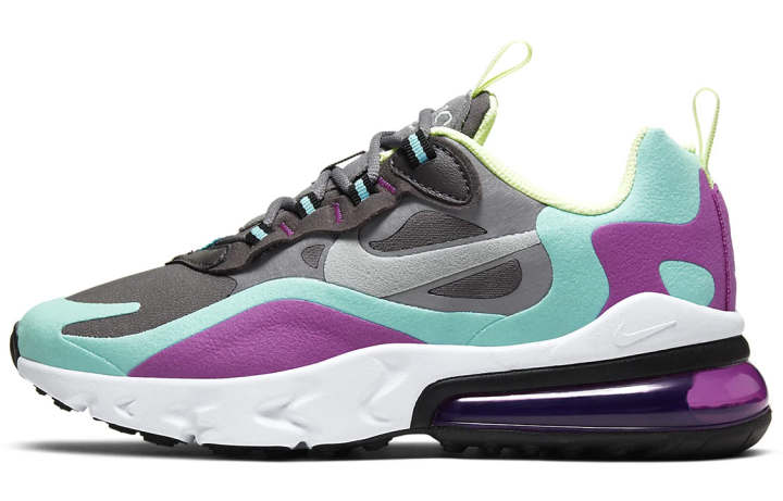 Nike Nike Air Max 270 React 'Gunsmoke Aurora Violet' Gs