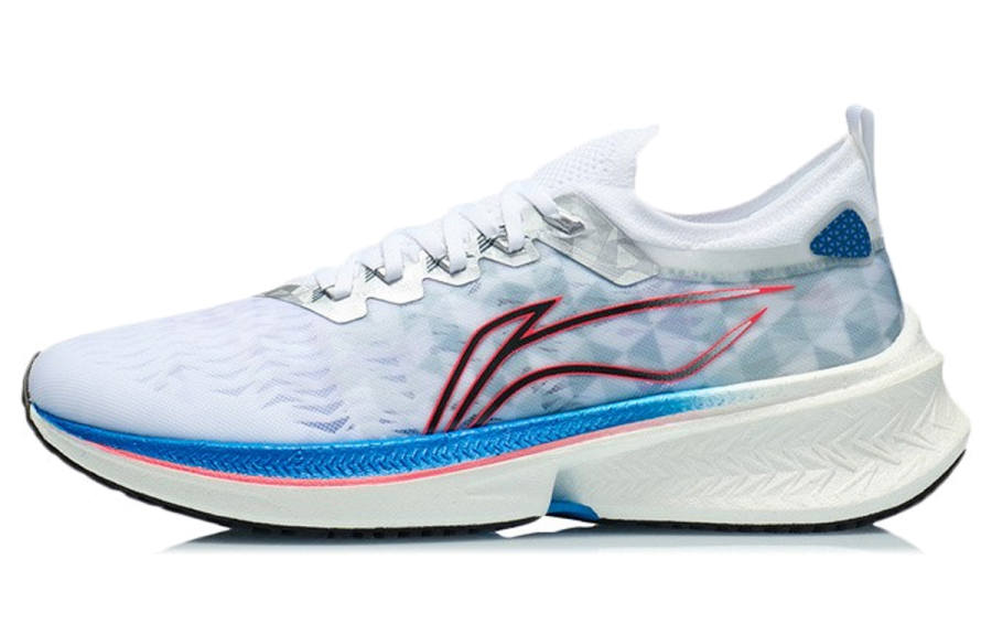 Li-Ning Li Ning Feidian Discovery Running Shoes Men's Low Top Standard White/Blue