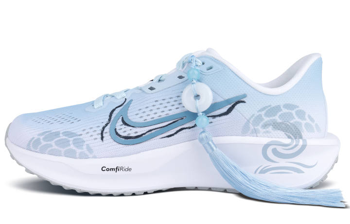 Nike Nike Quest 6 Cushioning Breathable Cushioning Breathable Low top Running Shoes Men's Blue White