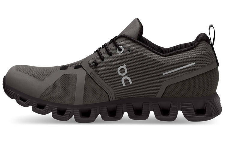 On On Running Cloud 5 Waterproof Olive Black Women's