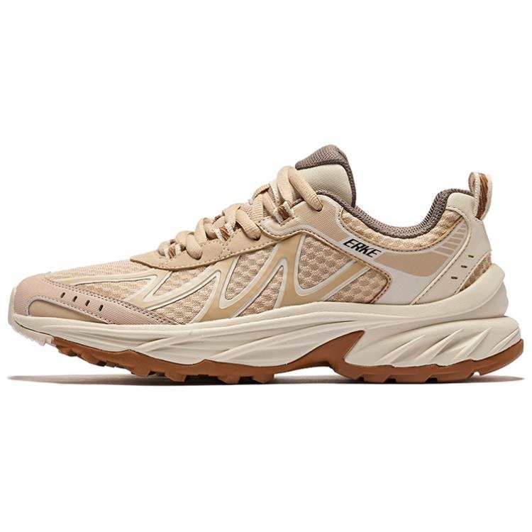 Erke Cushioning Slip Resistant Support Low top Casual Shoes Men's Oat Warm Linen