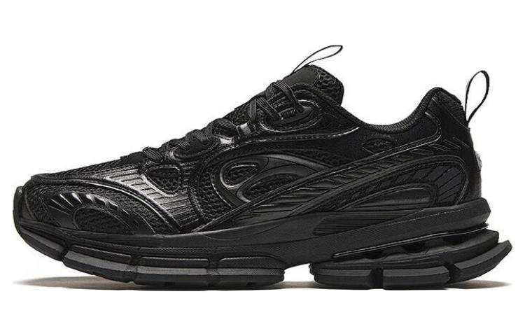 Anta Abrasion Resistant Low top Running Shoes Men's Black