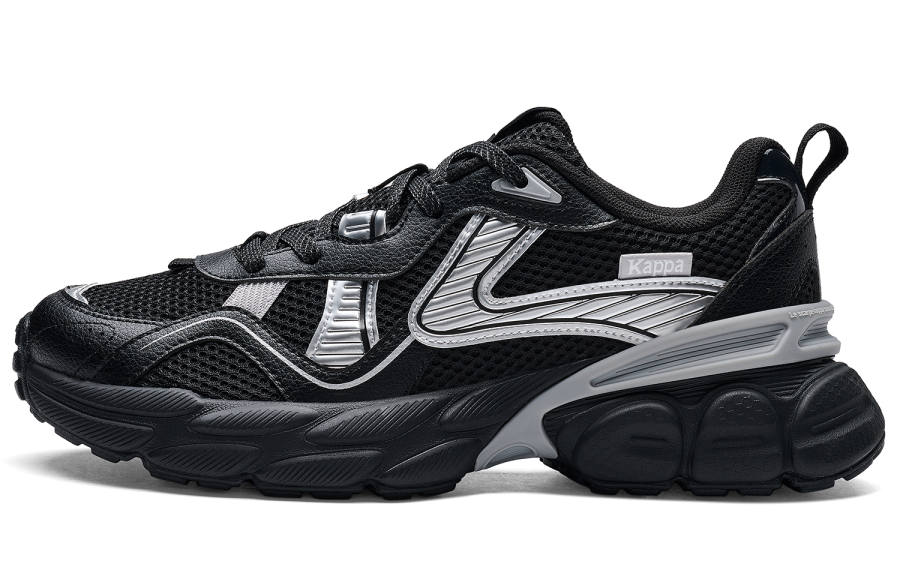 Kappa SERIES Cushioning Abrasion Resistant Balance Low top Running Shoes Unisex Black