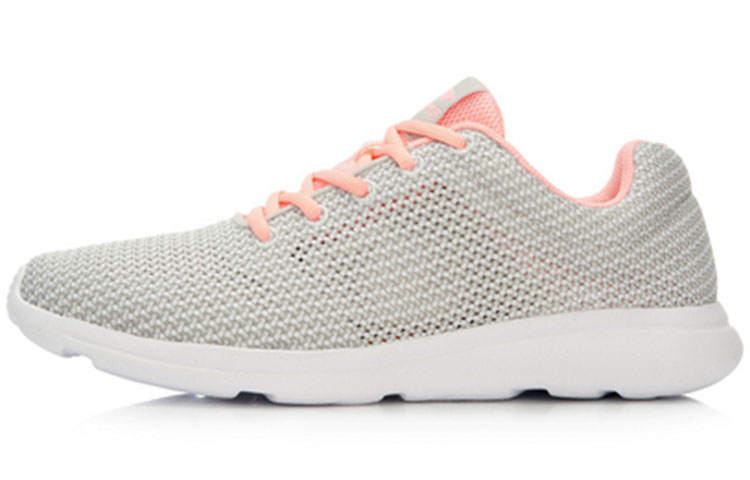 Li-Ning Li Ning Easy Run Cushioning Slip Resistant Abrasion Resistant Low top Running Shoes Women's Gray