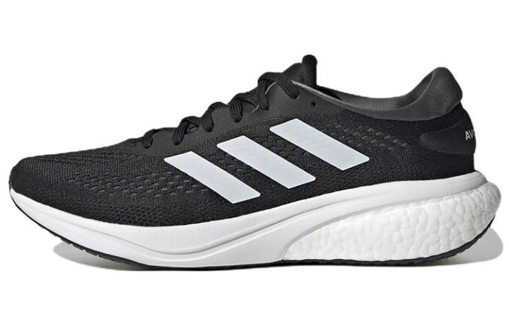 Adidas Adidas Supernova 2 Comfortable Abrasion Resistant Rebound Low top Casual Running Shoes Men's Black White