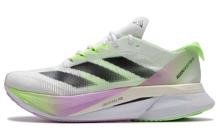 Adidas adidas Adizero Boston 12 White Green Spark Women's