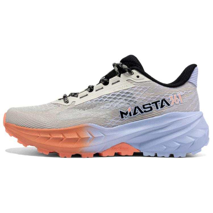 361° Slip Resistant And Breathable Low top Trail Running Racing Running Shoes Women's Gray Orange Purple