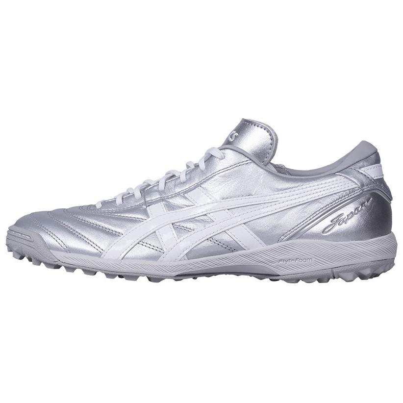 ASICS C3 TF Turf Artificial Turf Abrasion Resistant Soccer Shoes Unisex Silver