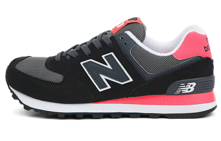 New Balance New Balance 574 'Black Neon Pink' Women's