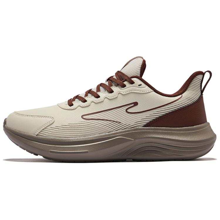 Erke Cushioning Rebound Low top Casual City Commuting Training Running Shoes Men's Pumice Gray Mocha