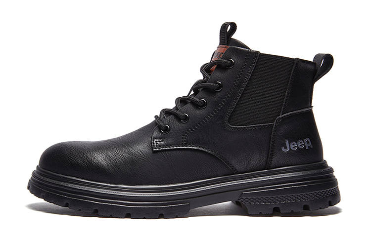 Jeep Abrasion Resistant Abrasion Resistant Short Outdoor Boots Men's Black