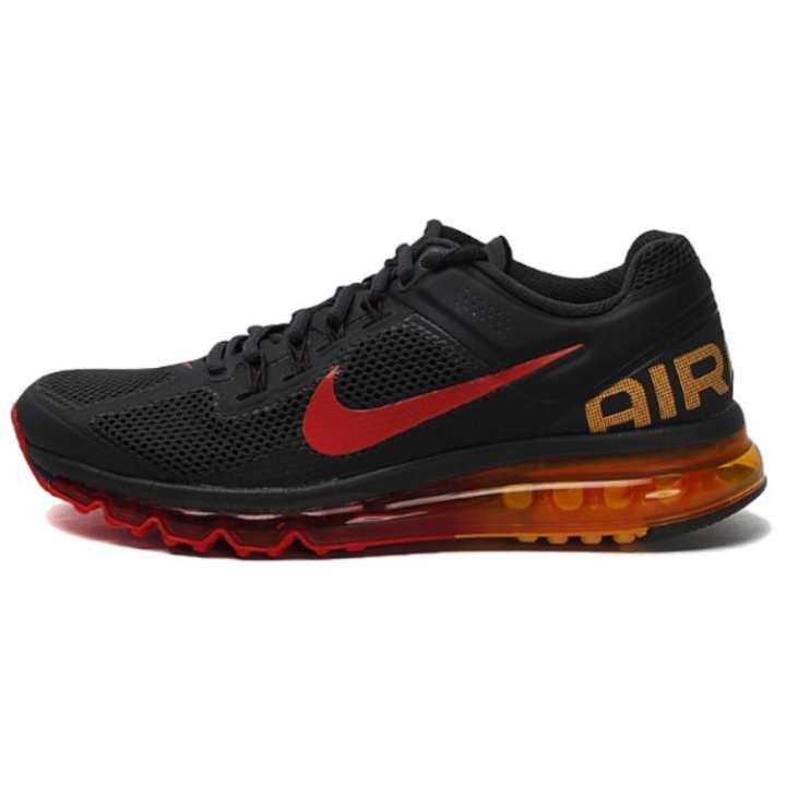 Nike Nike Air Max+ Low top Casual Running Shoes Men's Black Red