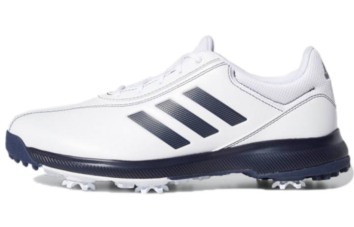Adidas Adidas Traxion Lite Comfortable Non slip Lightweight Low top Golf Shoes Men's White Blue