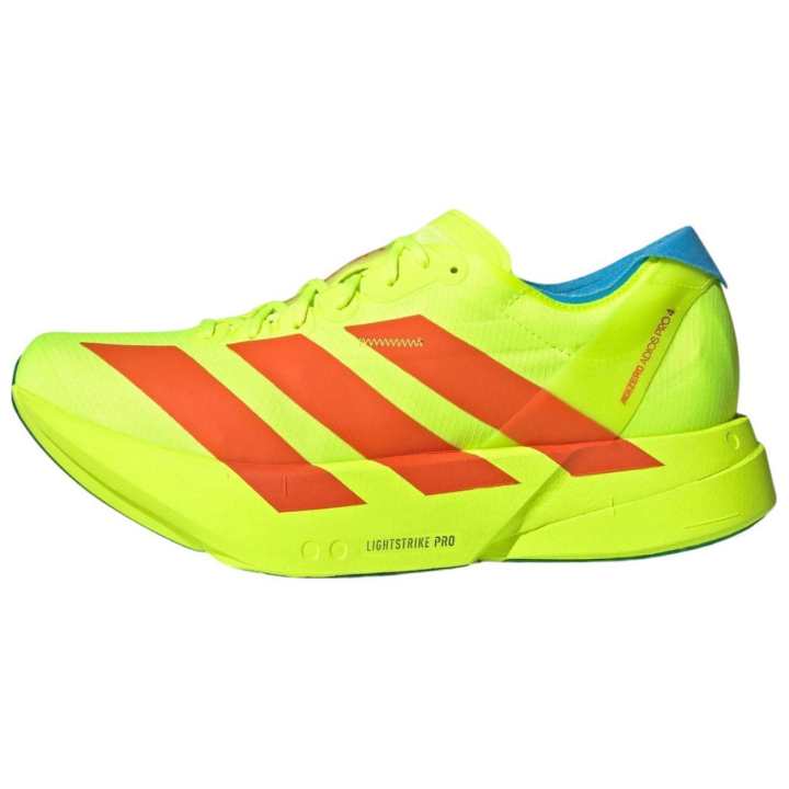 Adidas Adidas Adizero Adios Pro 4 Soft And Comfortable Low top Running Shoes Unisex Lemon