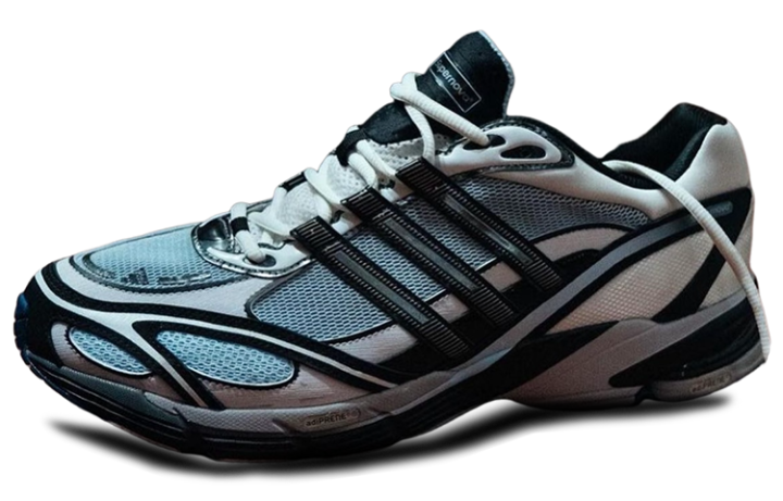 Adidas Pusha T x Adidas SUPERNOVA CUSHION 7 Comfortable Abrasion Resistant Breathable Low top Running Shoes Men's Gray Blue