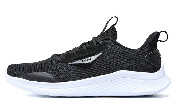 PEAK Lightweight Cushioning Low top Running Shoes Women's Black White