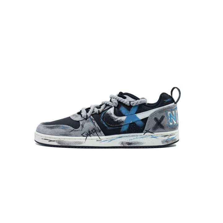 Nike Nike Court Borough Kinetic Graffiti Slip Resistant Abrasion Resistant Slip Resistant Abrasion Resistant Low top