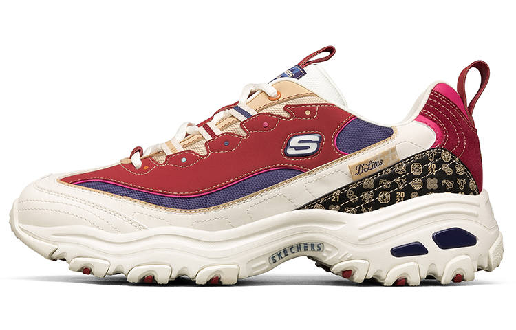 Skechers D'lites 2021 New Year White/Red