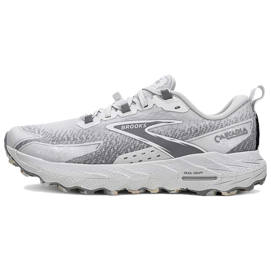 Brooks Cascadia18 Low top Running Shoes Men's White Gray