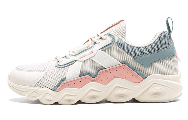 Anta Running Collection Sports Slip Resistant Abrasion Resistant Low top Running Shoes Women's White Pink Cyan