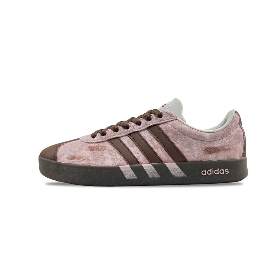 Adidas Adidas VL COURT 2.0 Dried Rose Abrasion Resistant Low top German Army Trainers Unisex Brown Pink