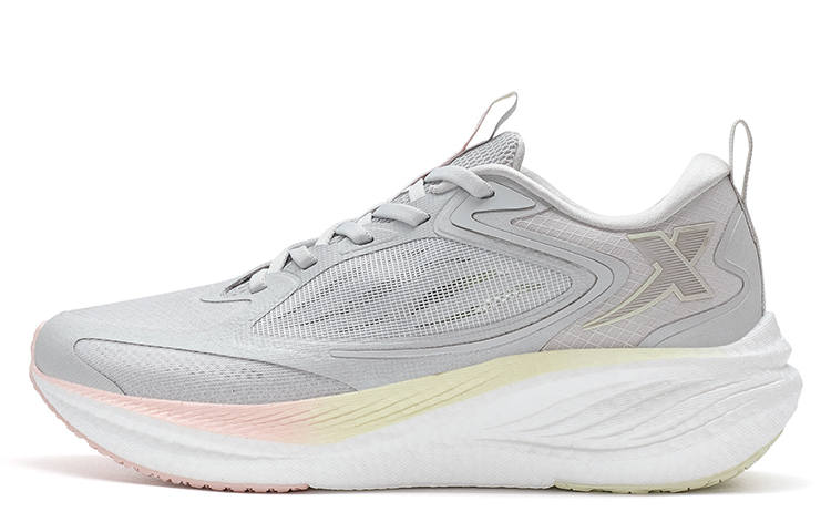 XTEP Running Shoes Women's Low Top Lunar Stone Gray/Light Jasmine