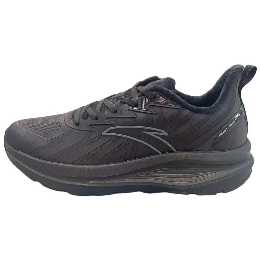 Anta Cloud Path Comfortable And Trendy Slip Resistant Abrasion Resistant Low top Casual Running Shoes Men's Black Gray